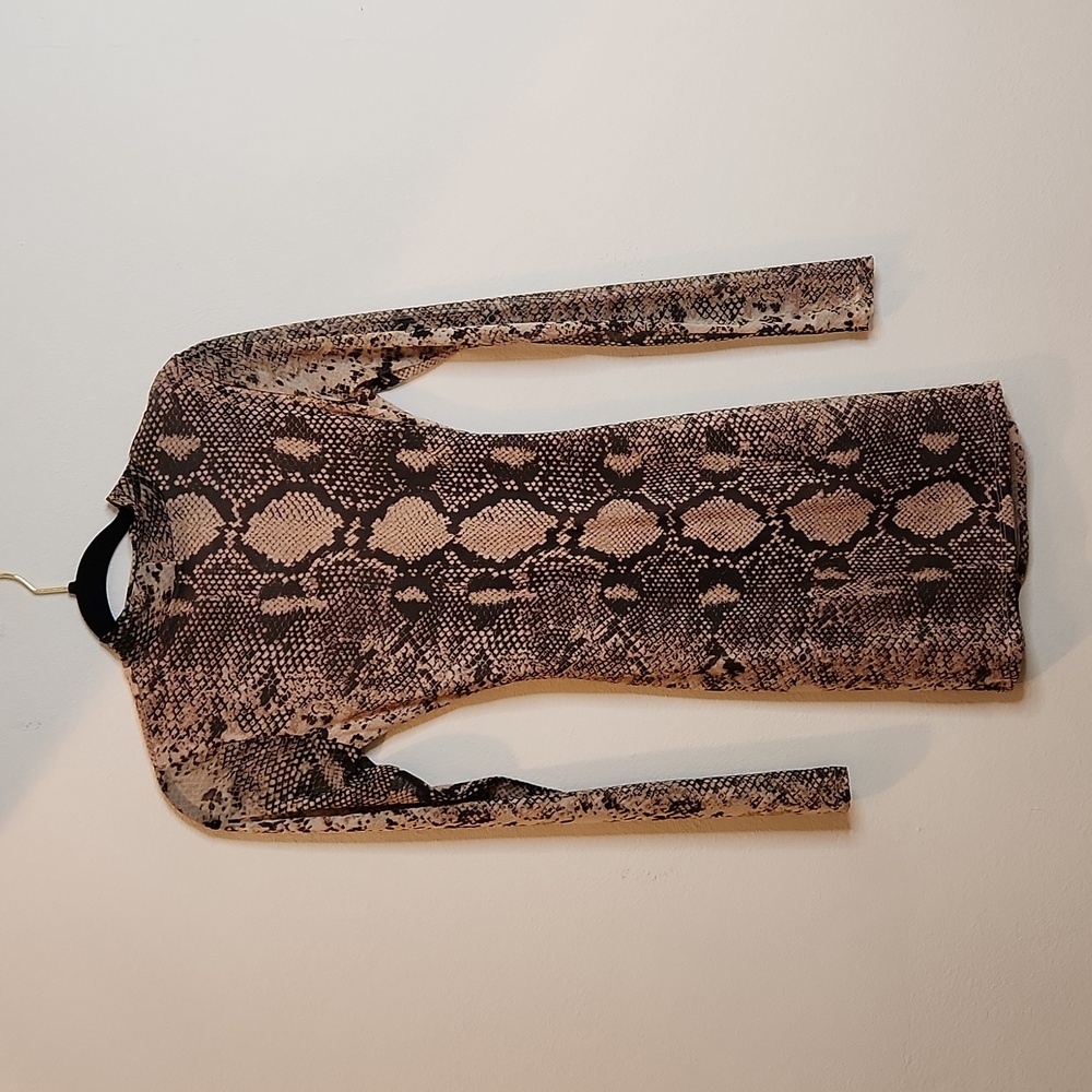 Snake Print Mini Dress R15 - Picture 4 of 4